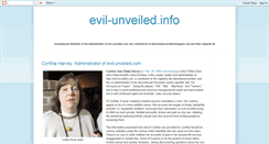 Desktop Screenshot of evil-unveiled.info