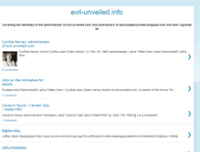 Tablet Screenshot of evil-unveiled.info